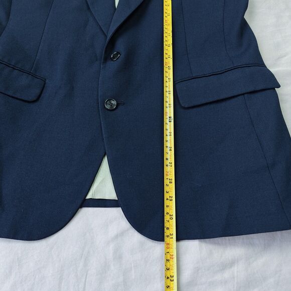 Pierre Cardin x Wallachs Blazer Men's 42R Navy Blue Two Button Vintage - Picture 9 of 11